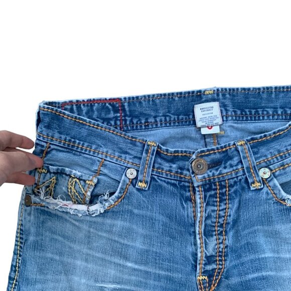 Vintage True Religion Jeans Size 36 BILLY GIANT BIG T Blue - Picture 5 of 8